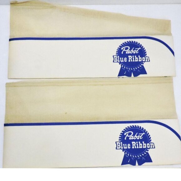 Pabst Beer Ad With 2 Pabst Paper Hats Actress Joan Fontaine Bar Decor Kitchen - Picture 2 of 6